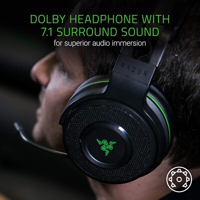 Xbox One SA 1519 Razer Thrasher Ultimate Kabelloses Gaming Headset schwarz mit O