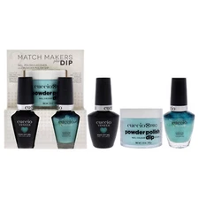 Match Makers Plus Dip - Aquaholic by Cuccio Colour for Women - 3 Pc Kit
