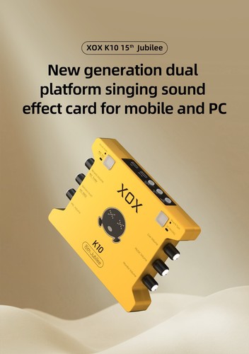 Sound card for Pc/Phone Live Streaming Sing Game, audio interface/Audio Mixer - Picture 2 of 24