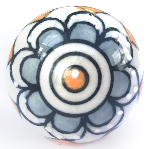 Shabby chic cupboard door knobs handles drawer pulls. Vintage ceramic knobs. - Picture 148 of 192