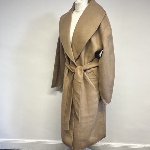 & Other Stories Coat Size Small Camel Brown Oversized Shawl Collar NEW RRP £175 - Picture 5 of 10