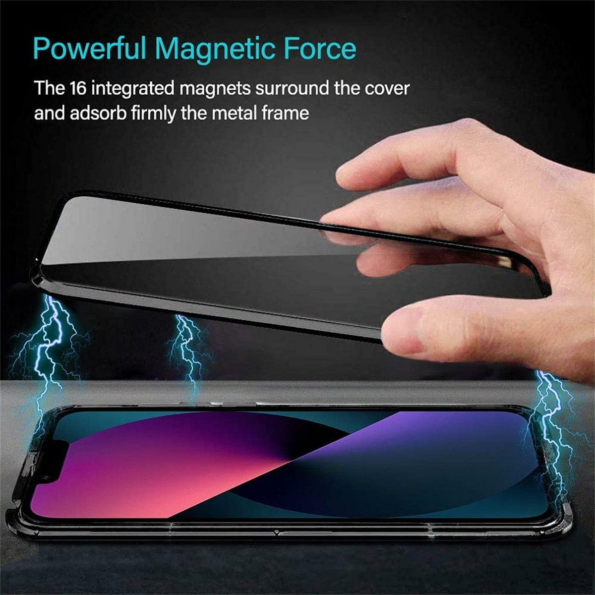 MagSafe Hülle Für IPhone 13 Pro (6,1 Zoll) – TPU, Magnetisch, Mit Displayschutz (Rosa-Lila Marmor)