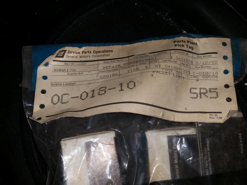 3qty 1973 Pontiac Firebird 1977 Chevy Camaro Truck Lock Service Pkg 491942 NOS - Picture 3 of 4