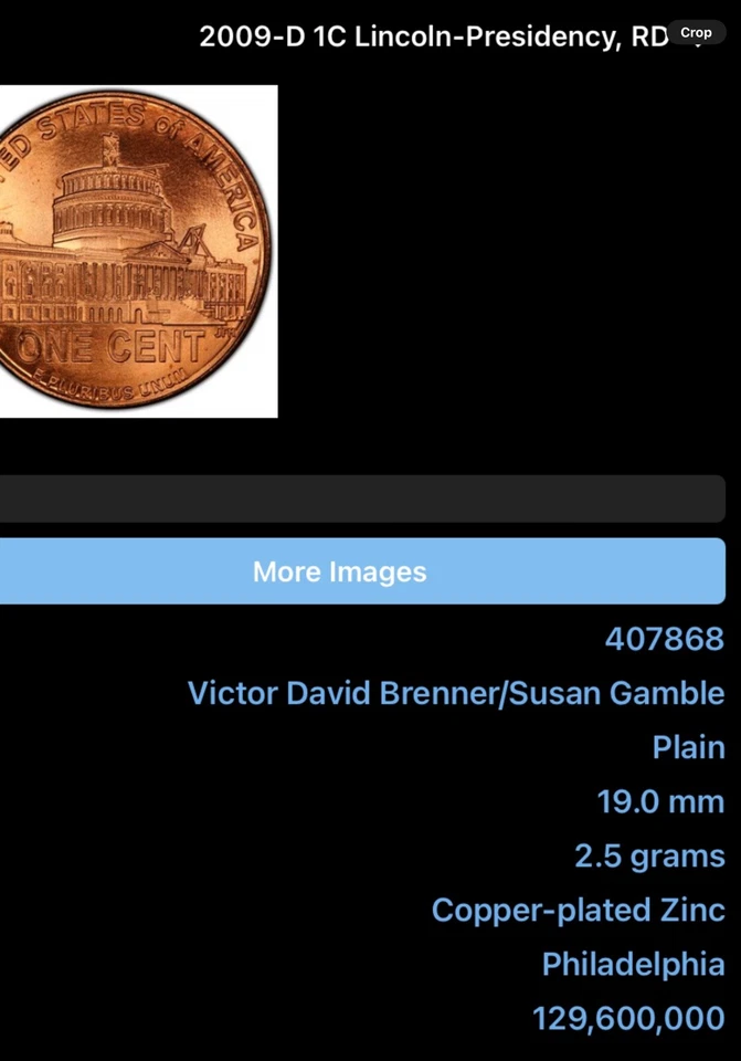 2009 S Lincoln Presidency Penny Red 1C Tint Uncirculated Beautiful - Image 4 of 4