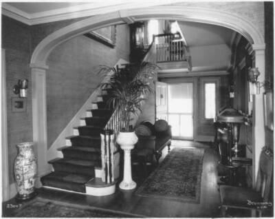 Grand View Lodge Interior stairway Greenwich Connecticut 1929 Old Photo
