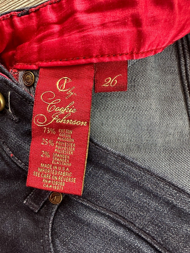 Cookie Johnson Bootcut Jeans Womens Size 26 Blue Dark Wash Denim - Picture 10 of 10