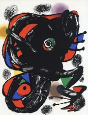 Joan Miro original lithograph printed in 1976
