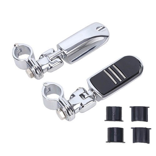 Motorcycle Highway Crash Bar 1 1/4" 32mm Foot Pegs Pedal Mount For Harley 1200 - Imagen 15 de 18