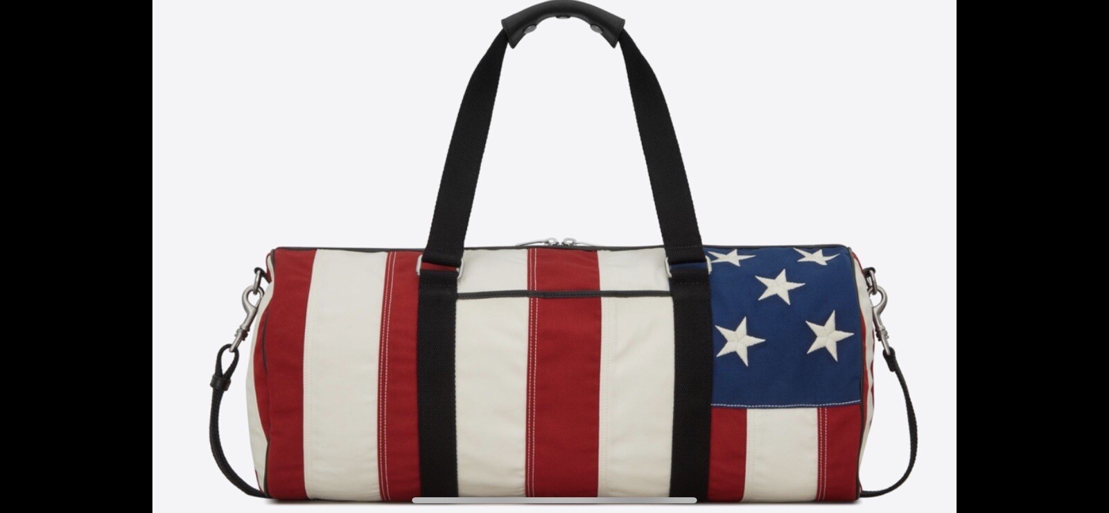 Borsa gomma Saint Laurent uomo bandiera USA. $1890