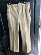 NWT EVERLANE Flat Front Dress Pant, Khaki,  Size 12
