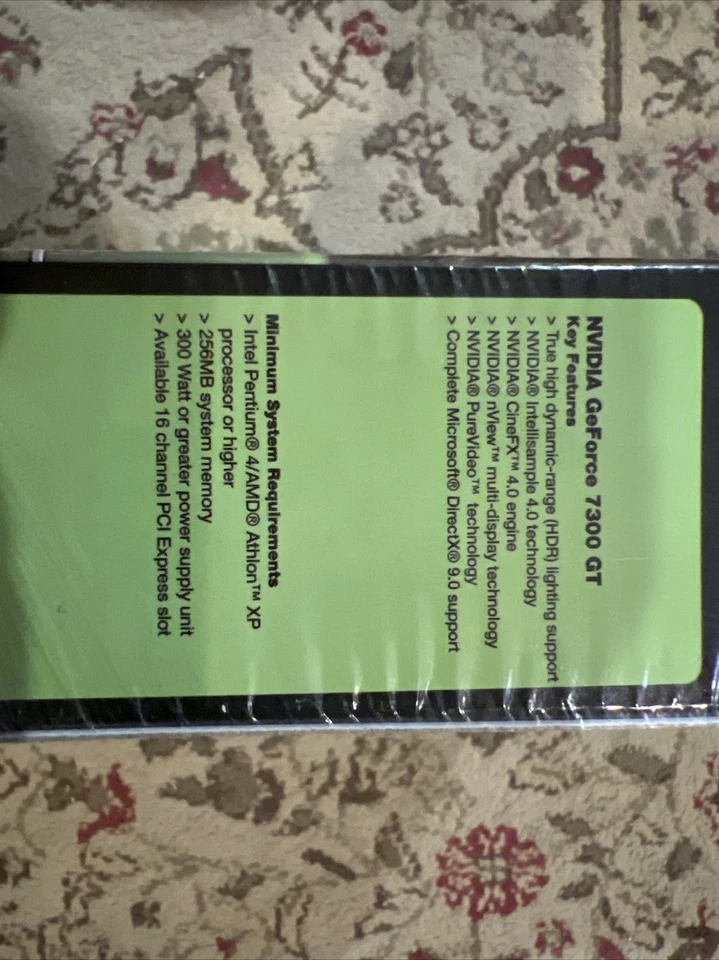 EVGA Nvidia GeForce 7300GT 512MB 128BIT DDR2 PCI-E Graphics Card **NEW IN BOX** - Image 3 of 4