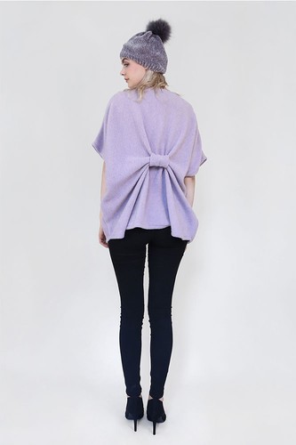 Do Everything in Love Women's Pastel Kimono Cover Up Cardigan with Back Knot - Picture 3 of 16
