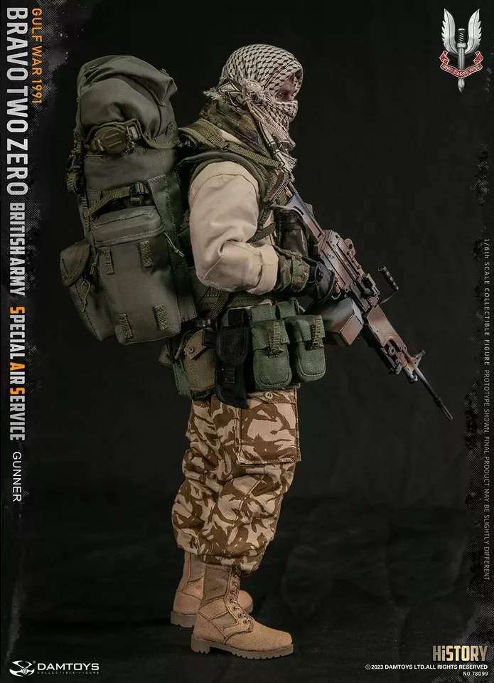DAMTOYS British Army Special Air Service (SAS) Gunner Gulf War 1991 1/6 Figure - Image 4 of 4