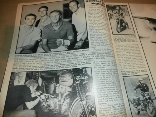 Vintage Oct 1965 Modern Cycle Motorcycle Magazine Steve McQueen Cover - Picture 4 of 17