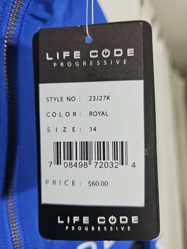 Life Code Progressive Cargo Pocket Windbreaker Jacket Hoodie Size Youth 14 - Picture 2 of 4