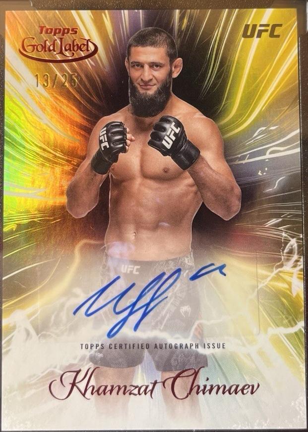 2024 Topps Gold Label UFC - Khamzat Chimaev #SGS-KHC for sale | eBay