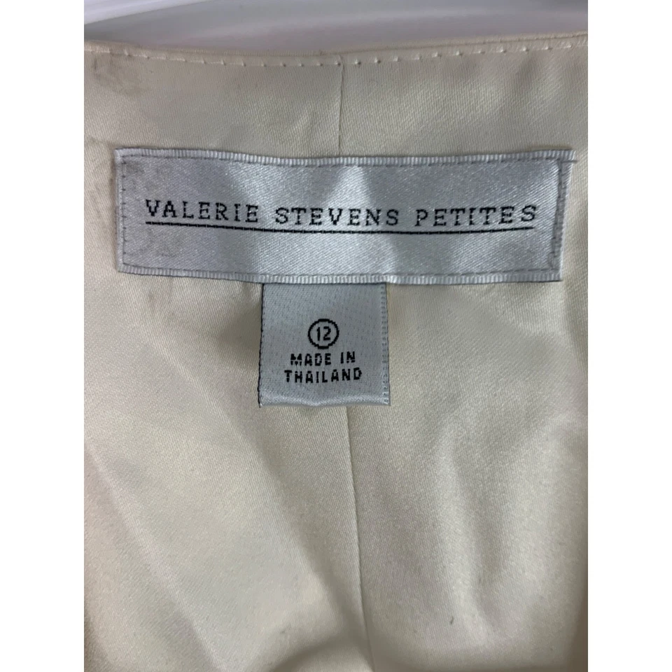 VTG Valerie Stevens Petite 12 Navy Blazer with Vest NWT Jacket One Button 6350 - Image 3 of 4