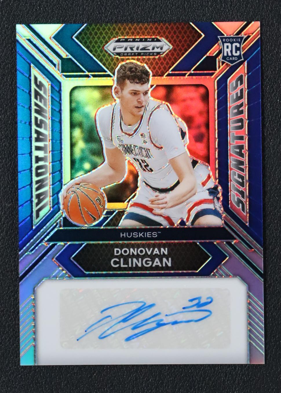 2024 Prizm Draft Picks Donovan Clingan RC Sensational Signatures Auto Blue /149