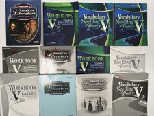 Abeka 11th grade English complete set kit par...