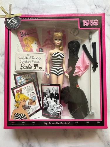 50th Anniversary 1959 My Favorite Teenage Fashion Model Barbie Doll Reproduction