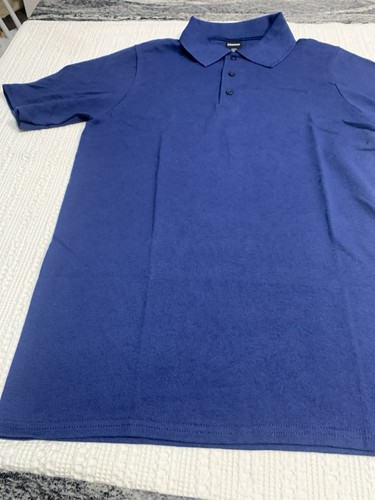 Hanes Navy Blue Polo Collared School Uniform Shirt Youth Size Large Chest 34” - Picture 13 of 14