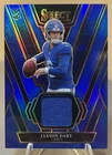 2025 Panini Select - Rookie Swatches Jaxson Dart Blue Prizm MEM RC Color Match