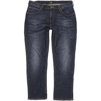 Lee Brooklyn  Herren Blau Straight Regular Stretch Jeans W36 L30 (108812)