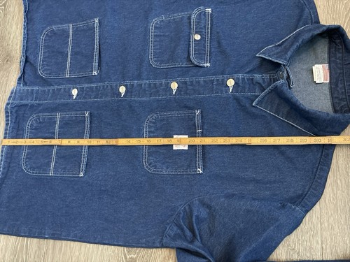 Vintage Made In USA Pointer Brand Denim/Jean Chore Jacket Men’s Size 2XL XXL - Picture 9 of 13