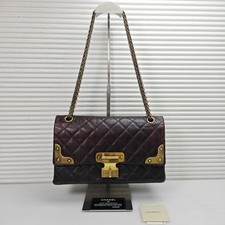 Chanel 2.55 Reissue Burgundy Qulited Leather Shoulder Bag Gold Chain HW Rare
