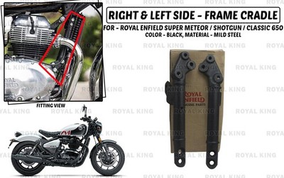 Für Royal Enfield Super ''Meteor, Shotgun, Classic 650 LH & RH Side Frame Cradle''