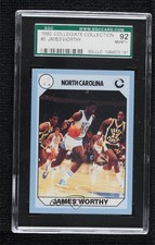 1990 North Carolina Tar Heels James Worthy (Blue Back) #5 SGC 92 HOF 0ji1