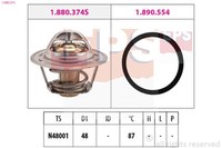 Thermostat KüHlmittel EPS 1.880.374 FüR Chevrolet Daewoo Mit Dichtung 87°C