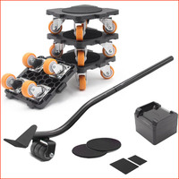 MöBel Transportroller Set 360° Drehbar Max. 300 KG Mit MöBelheber FüR Schwere