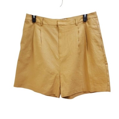 Steve Madden XL Pleated High Waist Shorts Career Casual Khaki