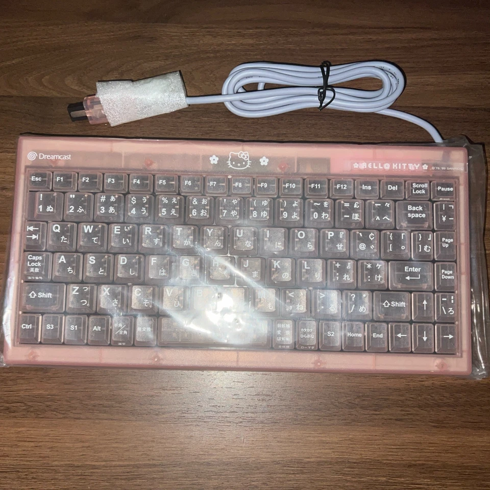 Dreamcast Keyboard Hello Kitty Pink HKT-7601 SEGA OFFICIAL NEW - US SELLER  - Image 4 of 4