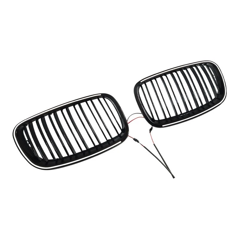 Para BMW X5 E70 E71 2007-2013 2012 Parrilla delantera Moldura LED DRL Foto 3 de 4