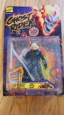 Toybiz 1995 Ghost Rider 5" Figure Chain Whipping Action - See Photos Of Package