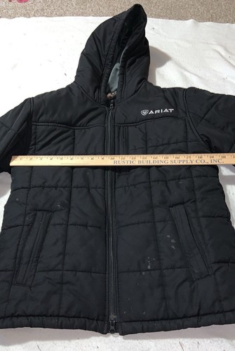 ARIAT CRIUS hooded insulated jacket men’s small unisex winter coat velour lined - Picture 5 of 13