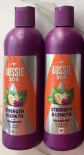 Image of Aussie SOS Strength & Length Shampoo X2 Long Weak Brittle Hair