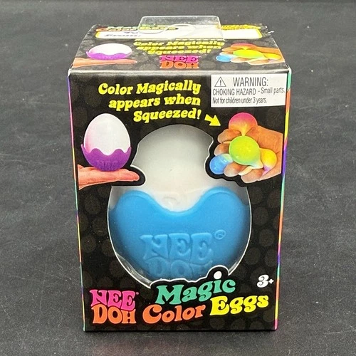 NeeDoh Magic Color Egg Blue Sensory Fidget Toy Satisfying Dough Filling New