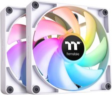 Thermaltake CT120 ARGB Sync PC Cooling Fan White 2-Fan Pack CL-F153-PL12SW-A