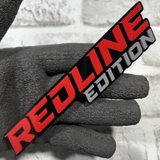 1pc Redline Edition Badge Emblem 3d Acrylic Custom Trunk Fender Car Sticker