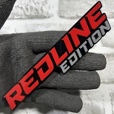 1PC REDLINE Edition Badge Emblem 3D Acrylic Custom Trunk Fender Car Sticker