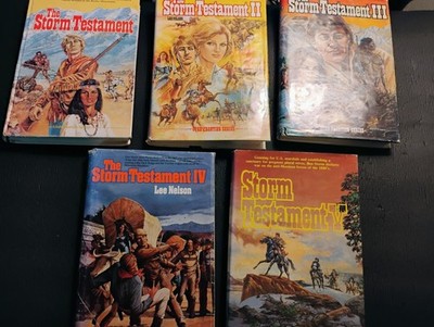 The Storm Testament Lee Nelson Lot Of 5 Vols 1 - 5 LDS/Mormon HCDJ/3 Signed READ