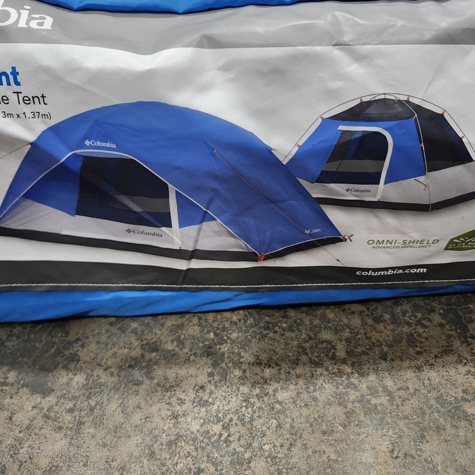 Tienda domo Columbia Tabor Point para 4 personas 9'x7'x54" nueva incluye estuche de transporte Foto 3 de 4