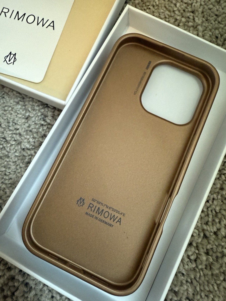 Rimowa iPhone Case Gold Aluminum For iPhone 16 Pro Max New US | eBay