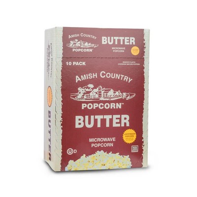 Amish Country Popcorn 10PK Microwave Butter Flavor Ladyfinger Smallest Hulless