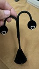 14K White Gold Diamond Heart Stud Earrings Pave 0.24 TCW Petite — photo 1
