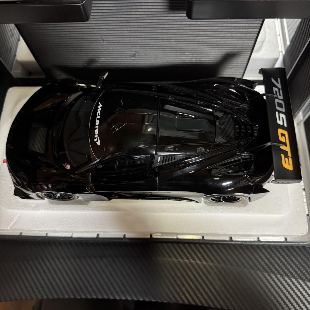 自動車 autoart McLaren 720S GT3 Black 1:18 1/18 AUTOart McLaren 720S GT3 (Gloss Black) Sealed Body Car