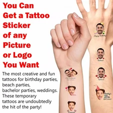 Personalized Temporary Tattoo Custom Fake Body Art Waterproof Party Favors Gifts